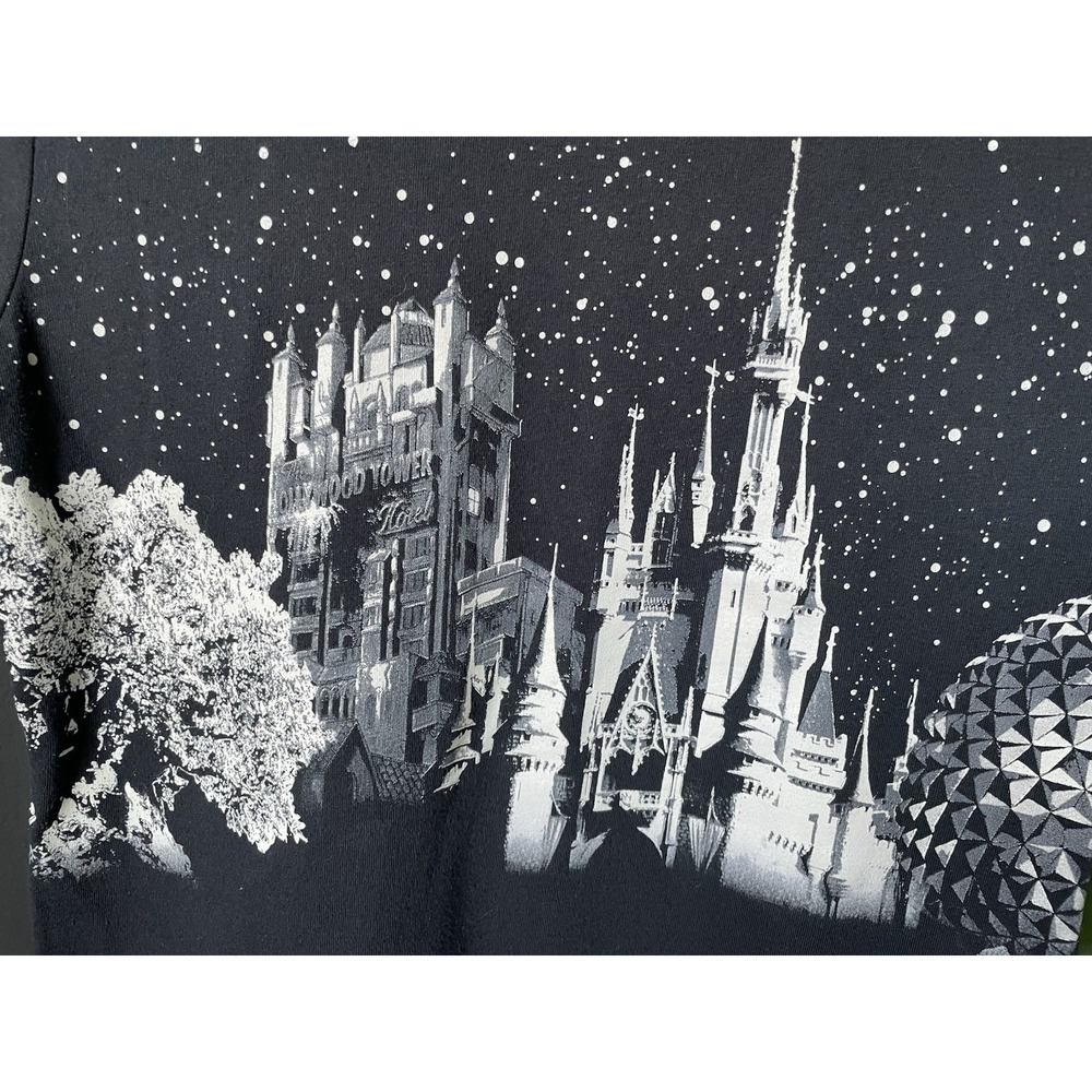 Disney Parks Walt Disney World Resort Icons T-Shirt | Black | Women's Medium - Picture 2 of 7